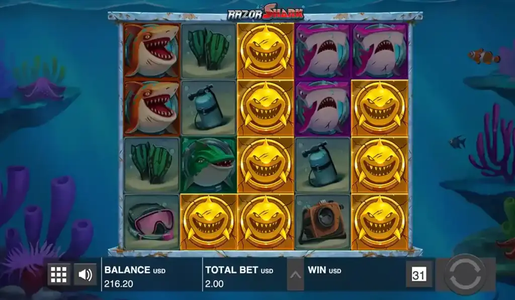 Razor Shark bonuses