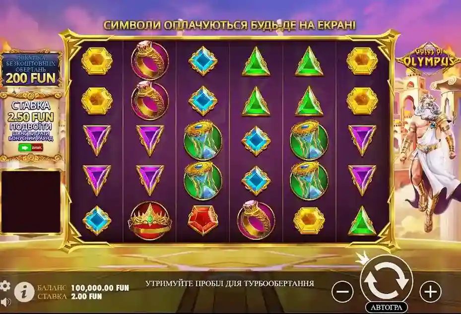 playfield gates of olympus in ua casino